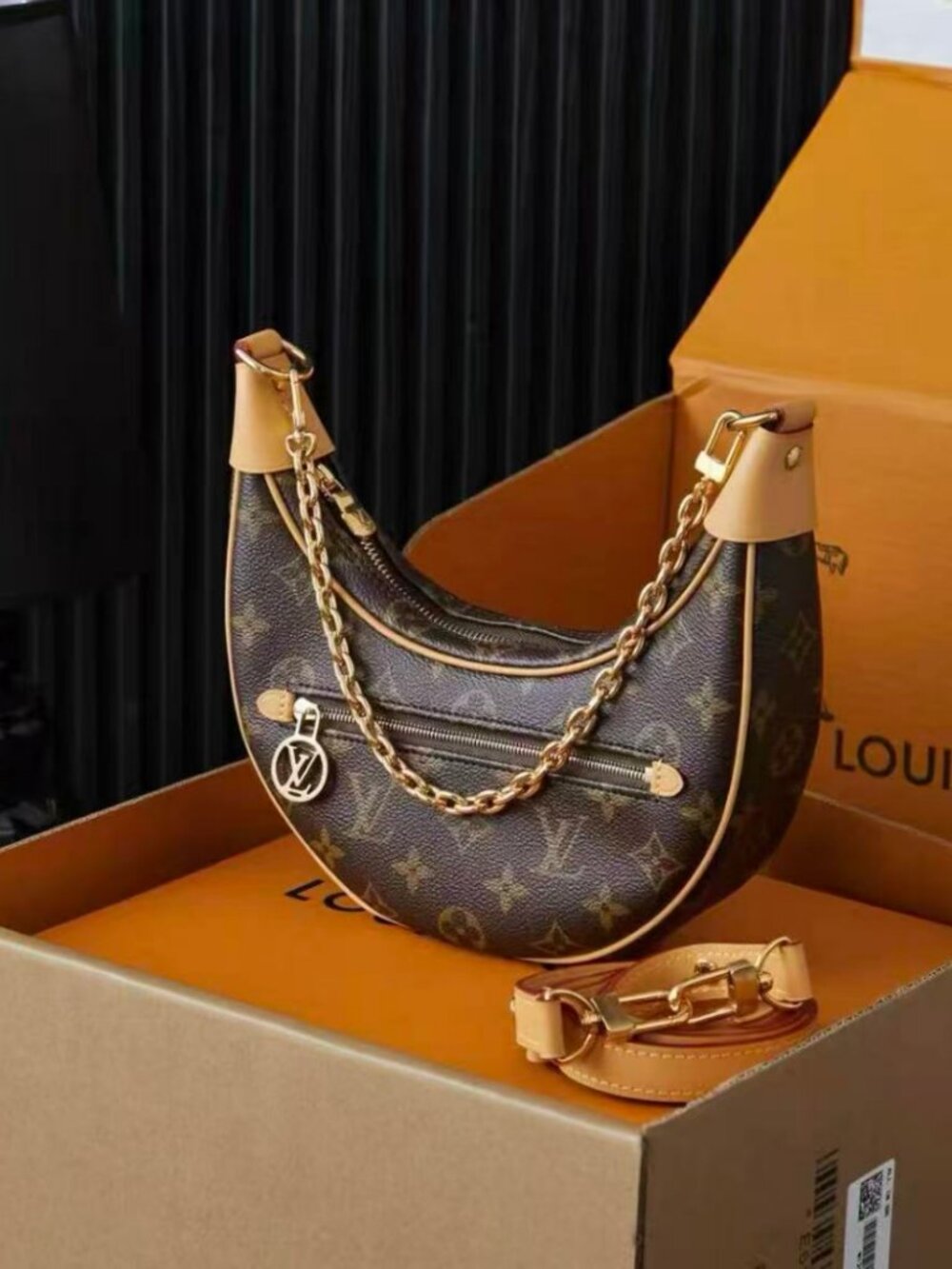 🐕LV Loop Monogram Hobo Bag